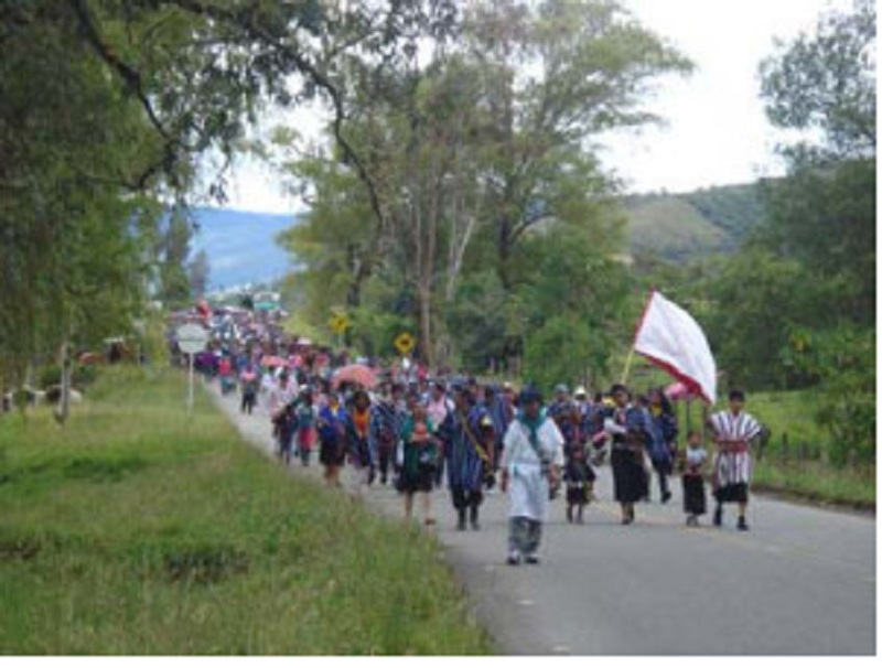 Minga de Resistencia del Putumayo, Media y Baja Bota Caucana y Cofanía, Jardines de Sucumbíos