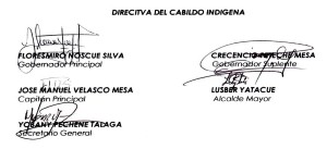 Firma Cabildo Tacueyo
