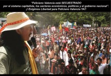 Libertad para la madre tierra, libres los pueblos, Libre Feliciano Ya…