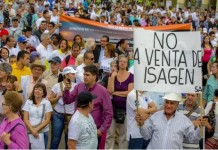 ¡Isagén no se vende, carajo!
