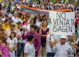 ¡Isagén no se vende, carajo!