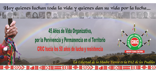 CRIC Junta directiva 45 años
