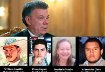 “Presidente Santos, de usted depende que no nos sigan matando”
