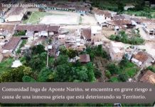 Videos CRIC Mayo 2016 Comunidad inga de Aponte Nariño, se Encuentra en grave riesgo a causa de una inmensa grieta que esta deteriorando su Territorio