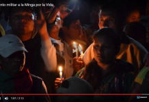 Tratamiento militar a la Minga por la Vida Tratamiento militar a la Minga por la Vida