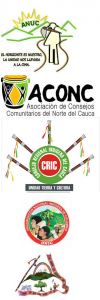 Consejo Territorial Interétnico e Intercultural del Norte del Cauca, el CRIC, ONIC y la Comisión Étnica para la Paz Nacional