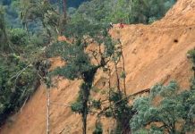 Foto: ODECOFROC / Afrodita construye carretera de acceso en la Cordillera del Cóndor