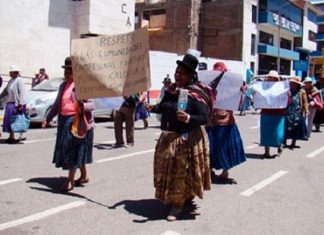 Puno: realizaron mitin en rechazo de concesión a empresa CESUR