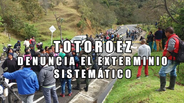 El Pueblo Indígena Totoroez, Denuncia el Exterminio Sistemático Contra los Comuneros del Reguardo, Hoy cuando se habla de tiempos de PAZ