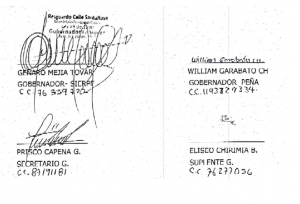 Firma autoridades