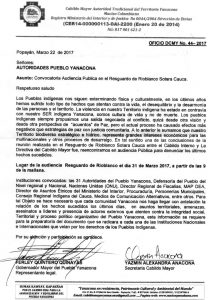 convocatoria Audiencia publica-yanaconas