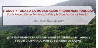 Movilización y Audiencia Pública: “Por la protección del territorio, la vida y la dignidad de los pueblos”