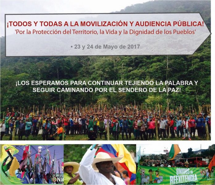 Movilización y Audiencia Pública: “Por la protección del territorio, la vida y la dignidad de los pueblos” Movilización y Audiencia Pública: “Por la protección del territorio, la vida y la dignidad de los pueblos”