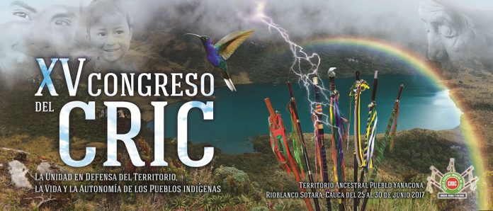 Convocatoria: XV Congreso del Consejo Regional Indígena del Cauca -CRIC-