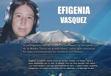 la recuperación de la Madre Tierra no puede morir, tiene que continuar