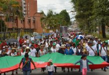 Minga en defensa del territorio, la vida, la dignidad y la paz realizaron los diferentes pueblos del Cauca