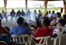 Alrededor de la tulpa como principio de la comunicación ancestral, inició el diálogo con los pares académicos de la UAIIN – CRIC