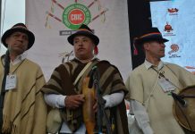 Diversas representaciones culturales presentes en la minga del arte indígena
