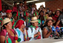 Somos un pueblo digno, alzados en bastones con la fuerza de la resistencia civil