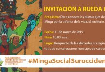 Rueda de Prensa Minga por la defensa de la vida, el territorio, la justicia y la paz