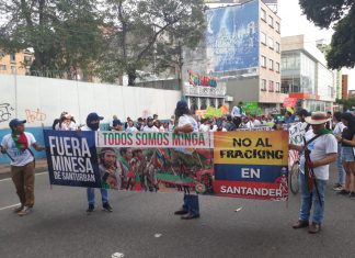 Gran movilización se vivió en la ciudad de Bucaramanga