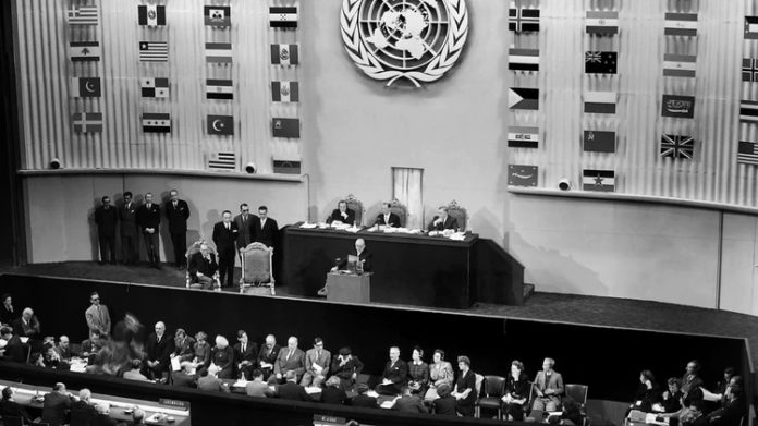 El 19 de diciembre de 1948, los 58 miembros de la Organización de las Naciones Unidas (ONU)