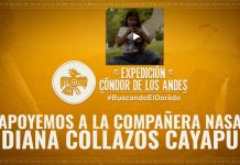 «Apoyar a la compañera Nasa Diana» expedición Cóndor de los Andes de Señal Colombia