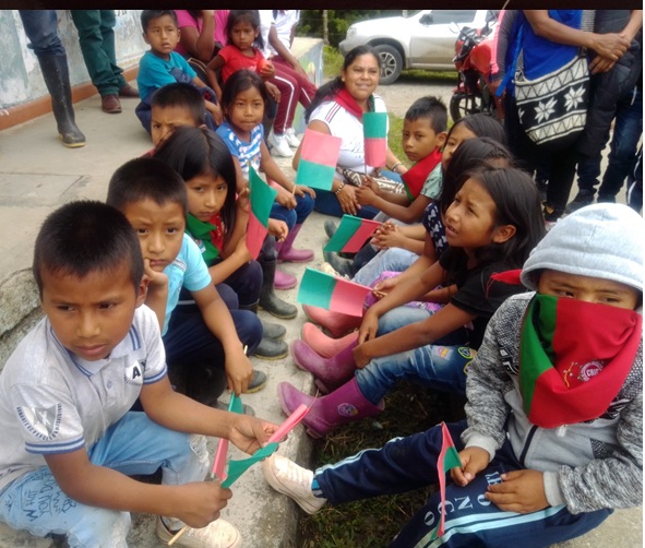 Fuente: Radio Nasa Toribio. Luuçxwe’sx acompañantes del recorrido territorial, celebración 49 años del CRIC 24-2-20