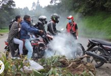 Control territorial y medidas de prevención para evitar el COVID-19 coronavirus en el pueblo Totoroez