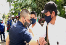 Ángel Zúñiga, el Policía indígena de Totoró, recibió Comisión de Verificación del CRIC.