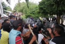Indígenas Amazónicos, en el casco urbano de la ciudad de Leticia, departamento de Amazonas, son violentamente desalojados de un predio que pertenece al municipio