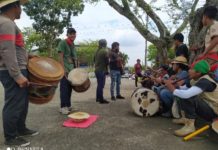La juventud indígena presente con la música, la danza y la alegría, en la Minga Suroccidente