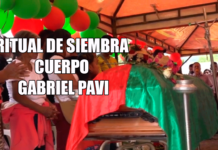Ritual de siembra cuerpo Gabriel Pavi