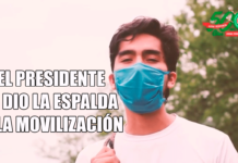 El Presidente le dio la espalda a la movilización