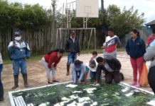 Trabajo comunitario desde el componente territorio y naturaleza Nasa Çxhaçxha. Desde el control territorial seguro en el territorio de Páez