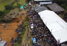 Ataque con tiros al sitio de concentración de la minga hacia adentro