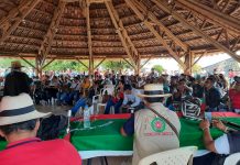 Junta directiva de las 127 autoridades del CRIC