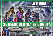 La Minga: Viene cargada de alegría, de mucha solidaridad, de sentimientos de lucha por la dignidad