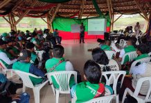 Formación en la escuela política de la Guardia Indígena