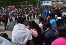 Ritual de posesión de las autoridades indígenas de Páez en Tierradentro.
