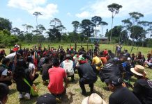 Encuentro político de Guardia indígena en la Bota Caucana