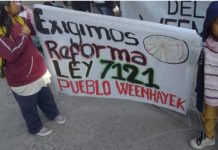 Pueblos Originarios. Caminata Weenhayek para exigir su reconocimiento oficial
