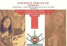 Audiencia Pública sobre tierras en el Cauca.