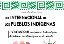 En el día internacional de los pueblos indígenas, El CRIC reafirma las luchas de pueblos