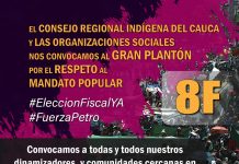 Gran Plantón convocado por el Gobierno Nacional, en defensa de la democracia y la justicia