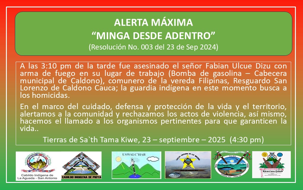 Alerta desde la Asociacion